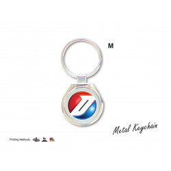 M Metal Keychain